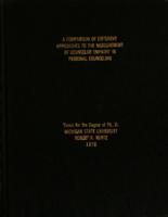 A comparison of different approaches to the measurement of counselor empathy in personal counseling