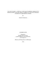 "You must learn" : a critical language awareness approach towriting instruction for African American language-speaking students in composition courses