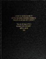 A study of factors related to satisfaction among sophomore engineering students at Michigan State University