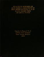 Socialization experiences and socio-economic characteristics of urban Negroes as related to use of selected southern foods and medical remedies