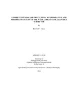 Competitiveness and protection : a comparative and prospective study of the West African and Asian rice subsector