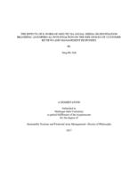 The effects of e-word-of-mouth via social media on destination branding : an empirical investigation on the influences of customer reviews and management responses