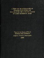 A study of the determinants of common stock prices and price-relatives for a selected sample of large commercial banks