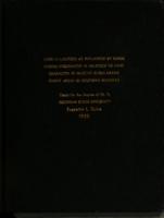 Land utilization as influenced by rural zoning ordinances in relation to land character in selected rural-urban fringe areas in southern Michigan