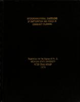 Interorganizational dimentions of participation and power in community planning