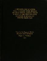 A comparative study of attitude scores of managers toward employees and toward selected leadership policies in groups of firms which have either discontinued or retained cost reduction sharing plans