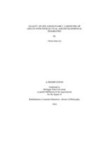 Quality of life among family caregivers of adults with intellectual and developmental disabilities