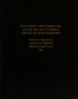 The relationship between cognitive styles, scholastic ability and the learning of structured and unstructured materials