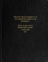 Stratigraphy and paleogeography of the Lower Mississippian sediments of the Michigan basin