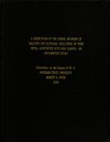 A description of the verbal behavior of selected instructional developers in their initial conference with new clients : an exploratory study