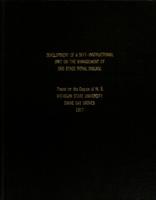 Development of a self-instructional unit on the management of end stage renal disease