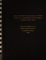 A follow-up study of opinions held by students, faculty and administrators about off-campus university credit courses