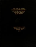 Some correlates of Black consciousness, internal-external control, and family ideology among Afro-American college students