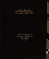 A study of the feasibility of using instructional modules in a children's literature class