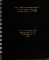 Role stress and cultural resources : a study of the role of the woman member of Congress