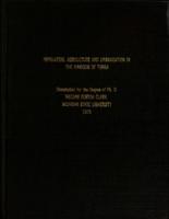 Population, agriculture and urbanization in the Kingdom of Tonga