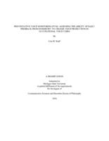 Preventative Voice Monitoring (PVM : assessing the ability of daily feedback from dosimetry to change voice production in occupational voice users