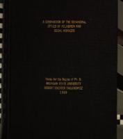 A comparison of the behavioral styles of policemen and social workers