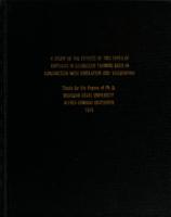 A study of the effects of two types of emphasis in counselor training used in conjunction with simulation and videotaping