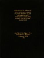 Characteristics of dropout and dropin liberal arts students at Lansing Community College and identification of institutionally controllable variables affecting student holding power