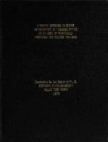 A survey designed to refine an inventory of teaching styles to be used by individuals preparing for college teaching