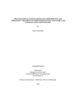 Organizational learning from goal performance and aspirations : the impact on firm international strategies and national innovation policies