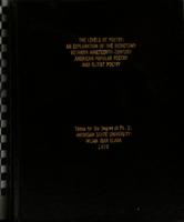 The levels of poetry : an exploration of the dichotomy between nineteenth-century American Popular Poetry and elitist poetry