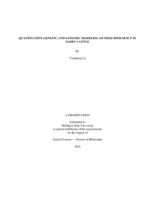 Quantitative genetic and genomic modeling of feed efficiency in dairy cattle