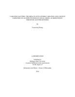 Variation matters : the impacts of platform variation and content variation on ad effectiveness in social media as mediated by perceived ad intrusiveness