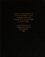 A study of the effectiveness of the office training program at Flint Community Junior College as related to the employment needs of former students