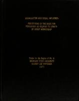 Socialization and social influence : perceptions of the basis for persuasion as related to length of group membership