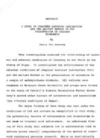 A study of computer assisted instruction and the lecture method in the presentation of college economics