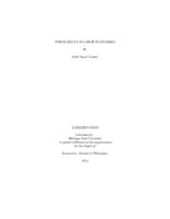 Three essays in labor economics
