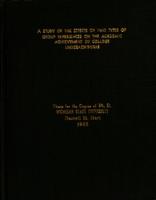 A study of the effects of two types of group experiences on the academic achievement of college underachievers