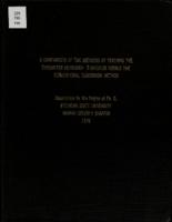 A comparison of two methods of teaching the typewriter keyboard : simulator versus the conventional classroom method