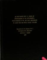 An investigation into the degree of understanding of the developmental characterstics of pre- and early adolescents by junior high and middle school teachers