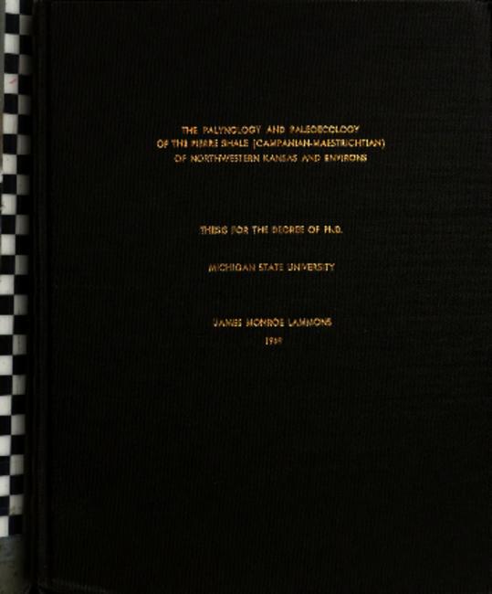 The palynology and paleocology of the Pierre Shale The palynology and paleocology of the Pierre Shale