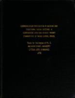 Communication integration in modern and traditional social systems : a comparative analysis across twenty communities of Minas Gerais, Brazil