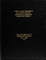 A cross-cultural comparison of self-concepts and value orientations of Japanese and American ninth graders