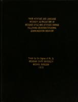 Prior attitude and language intensity as predictors of message style and attitude change following counterattitudinal communication behavior