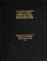 An investigation of electorate behavior in a community experiencing social conflict : role implications for social workers and social scientists