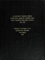 The incidence of twentieth-century compositional techniques in selected public school elementary vocal music textbooks, 1920-1970