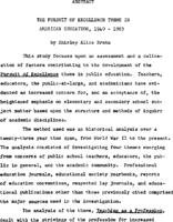 The pursuit of excellence theme in American education, 1940-1963