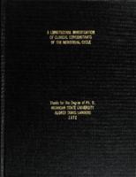 A longitudinal investigation of clinical concomitants of the menstrual cycle