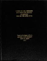 A cross-cultural comparison of attitudes and practices of managers : India and the United States