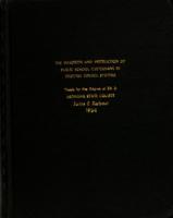 The selection and instruction of public school custodians in selected school systems