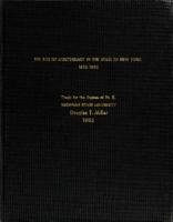 The rise of aristocracy in the state of New York, 1830-1860