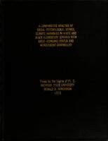 A comparative analysis of social-psychological school climate variables in white and black elementary schools with socio-economic status and achievement controlled