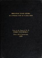 Orientations toward unionism : an attitudinal study of a local union