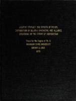 Uelative conflict : the effects of payoff, distribution of relative strengths, and alliance situations on the extent of cooperation